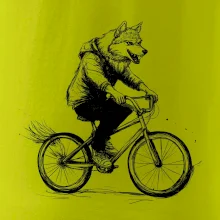 Vlk na bicykli