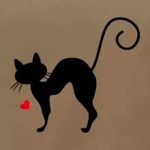 Zamilovaná mačka prehnutá