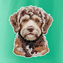 Lagotto romagnolo vyšívaná hlava na prsníku