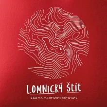 Lomnický štít - vrstevnice v kruhu