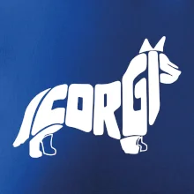 Corgi - nápis v tele Corgi - nápis v tele