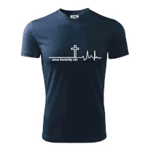 Jesus Saved My Life kríž ekg Jesus Saved My Life kríž ekg