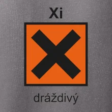 Xi Dráždivý - Výstražná tabuľka na tričku