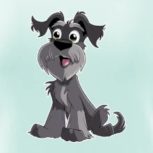 Bradáč kreslený sediaci