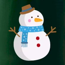 Snehuliak so šálom