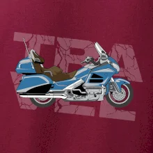 Cestovná motorka Amerika modrá