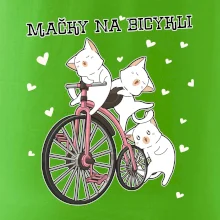 Mačky na bicykli