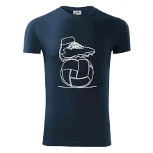 Futbalová lopta kopačka jedným ťahom Futbalová lopta kopačka jedným ťahom