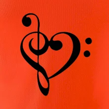 Husľový kľúč srdce Husľový kľúč srdce