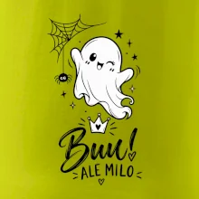 Buu ale milo - roztomilý duch čiernobiely