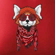 Červená panda hipster