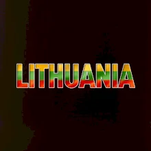 Lithuania - nápis vlajka
