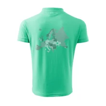 Mapa Európy - srdce v Ukrajine