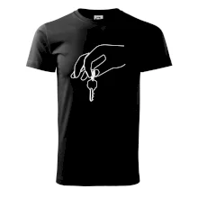 Kľúče a ruka jedným ťahom