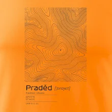 Praděd - vrstevnice v obdĺžniku