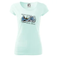 Cestovná motorka Amerika modrá