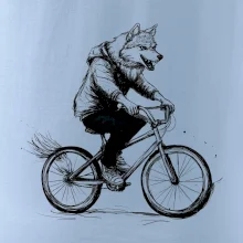 Vlk na bicykli