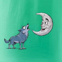 Parové tričko - Vlk a mesiac