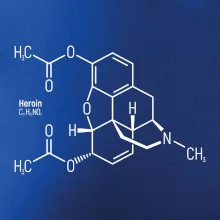 Molekulárna štruktúra Heroín Molekulárna štruktúra Heroín