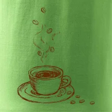 Hrnček plný čerstvej kávy