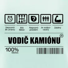 Čiarový kód - Vodič kamiónu