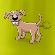 Prdiace pes kreslený (Hana-creative)