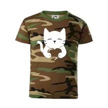 Mačka drží srdce Mačka drží srdce