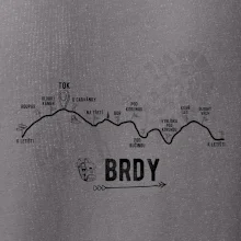 Profil kopců - Brdy