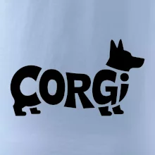 Corgi nápis v tele