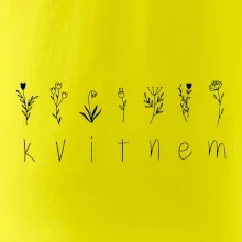 Kvitnem - Nápis s kvetinami