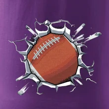 Americký futbal lopta v triku