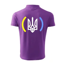 Ukrajina trojzubec s farbami Ukrajina trojzubec s farbami