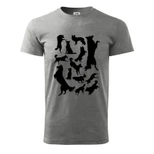 Border kólia siluety