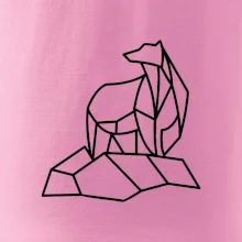 Geometria ľadový medveď na ľade