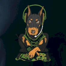 Bojový doberman (Pecka design)