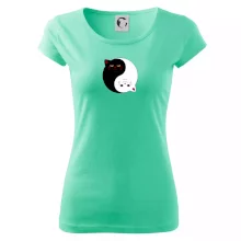 Mačky jin jang farebné