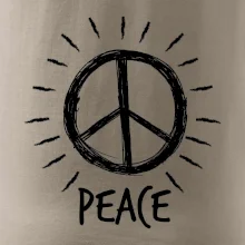 Peace symbol čiernobiely