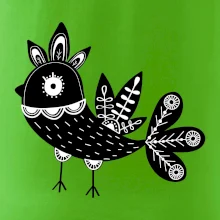 Vtáčik čiernobiely folklór