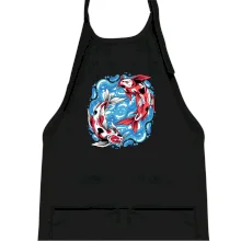 Yin & Yang Koi kapor - červený Yin & Yang Koi kapor - červený