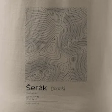 Šerák - vrstevnice v obdĺžniku