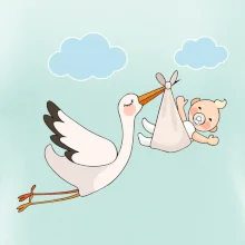 Bocian čakáme bábätko - neutrálne