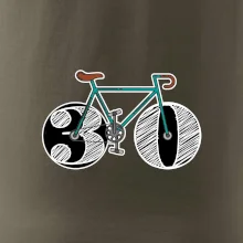 Narodeniny 30 rokov na bicykli