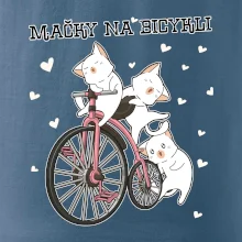 Mačky na bicykli