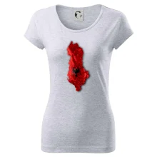 Mapa Albánsko reliéf hôr