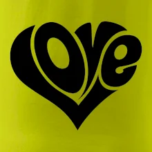 Love nápis jednoduchý