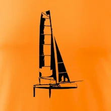 Katamarán z boku Katamarán z boku