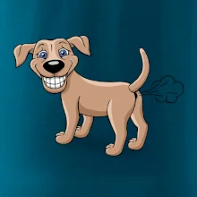 Prdiace pes kreslený (Hana-creative)