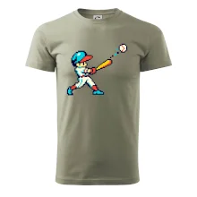 Baseballový hráč pixel art