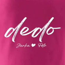 Dedo - tričko menami detí písacie písmo