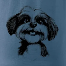 Lhasa apso karikatúra hlava